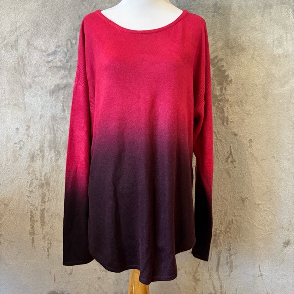 Westbound Gradient Ombré Cozy Sweater Wmn’s Sz XL - Picture 1 of 7